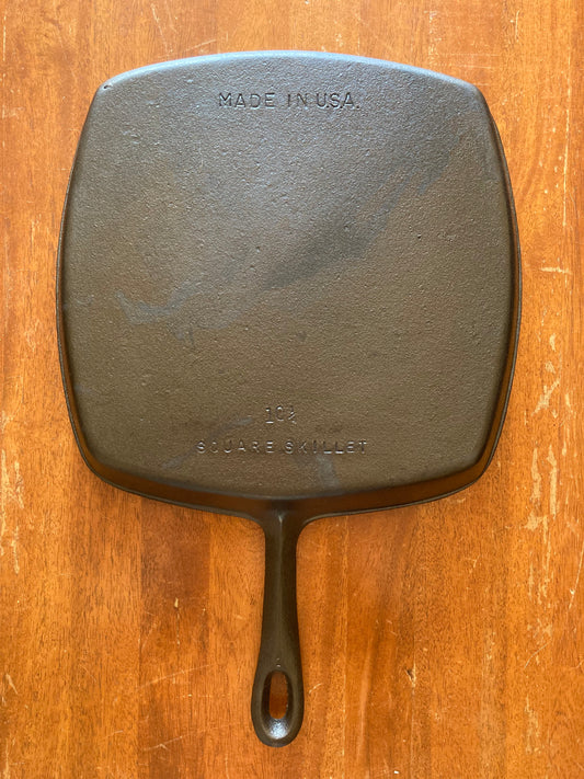 Square Birmingham Stove and Range 10" Skillet